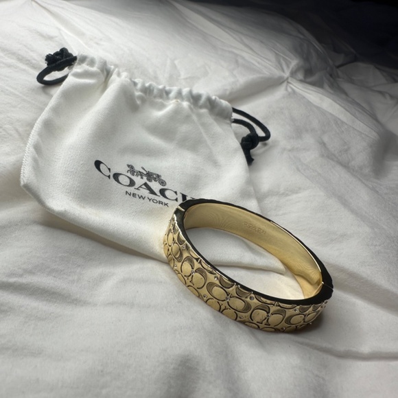 Coach Quilted C Hinged Bangle Bracelet - Picture 3 of 4